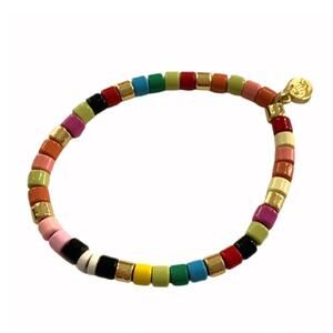 NEW CARYN LAWN laguna bracelet in rainbow multi
